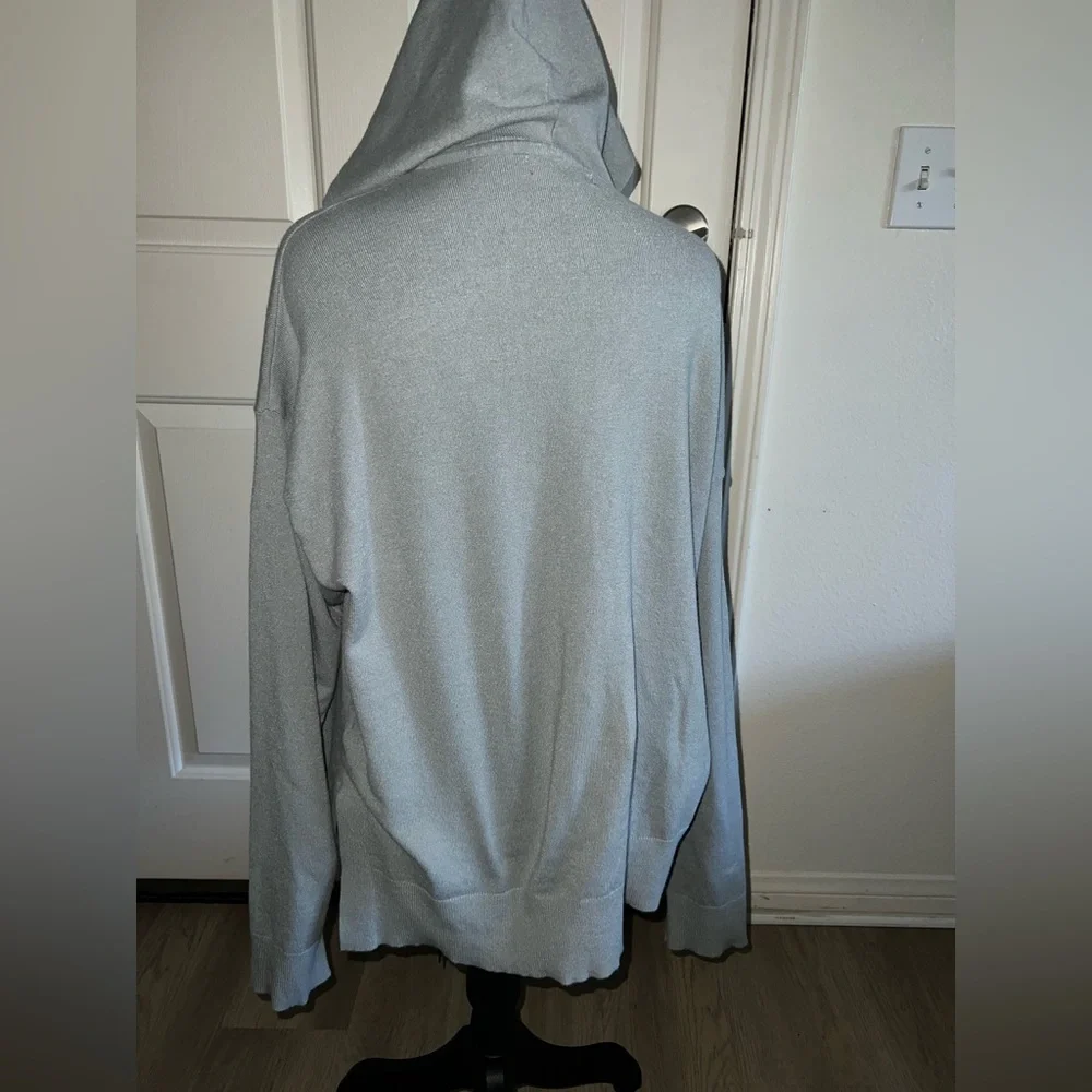 2/30 Womens Gray Grunge‎ Pullover Gorpcore Hoodie Leisurewear Sz large